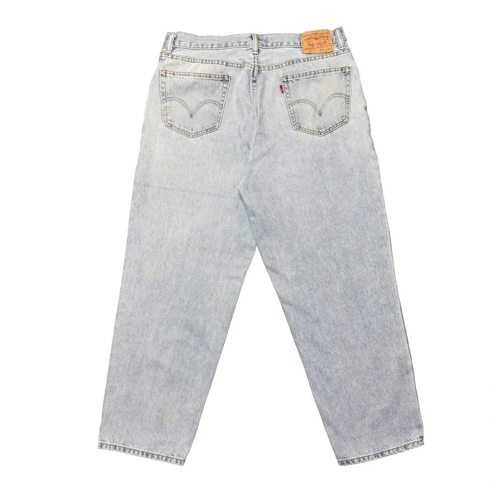 Levi's 560 men's comfort loose‎ baggy light wash blue dad denim jeans 36x30